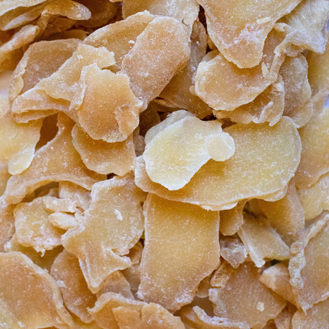 Zenzero disidratato con zucchero a velo