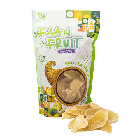 Zenzero disidratato con zucchero a velo