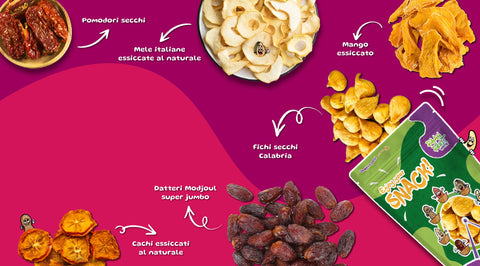 Frutta essiccata al naturale