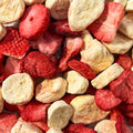 Fragole e banane liofilizzate
