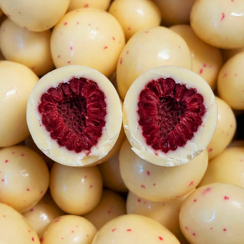 Lamponi Liofilizzati al Cioccolato Bianco&Yogurt