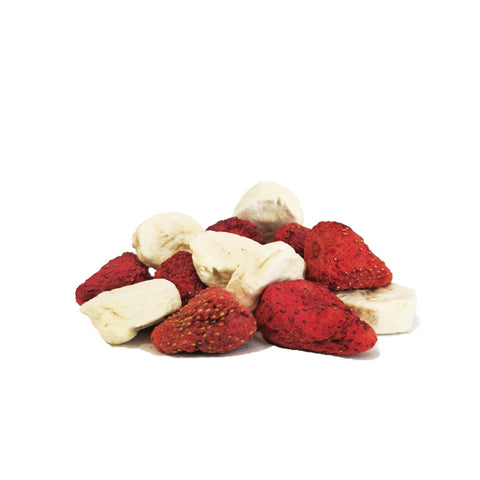 Mix fragole e banane liofilizzate
