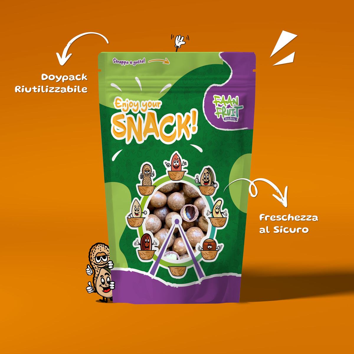 Noci Macadamia in Guscio Tostate al Cioccolato