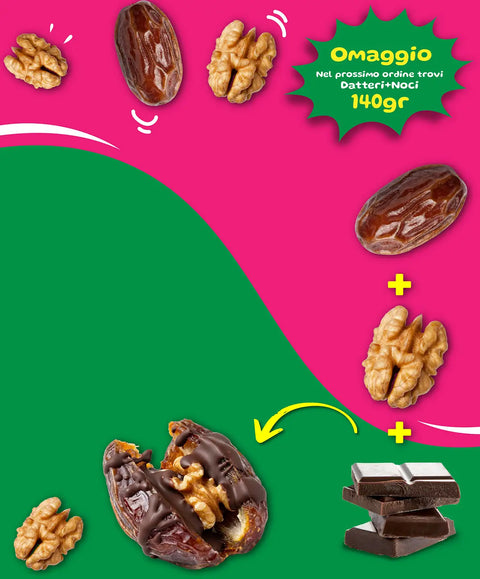 Datteri Medjoul Super Jumbo + Noci sgusciate selezionate